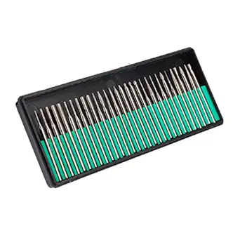 Imported 30pcs Diamond Burrs Grits Rotary Tool Drill Bit 3mm Shank