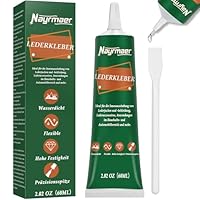 Nayrmaer Lederkleber Extra Stark, 60ml Wasserdicht Kleber für Leder, Sofa, Pu Lede, Jacke, Geldbörse, Gürtel und Schuhe usw.