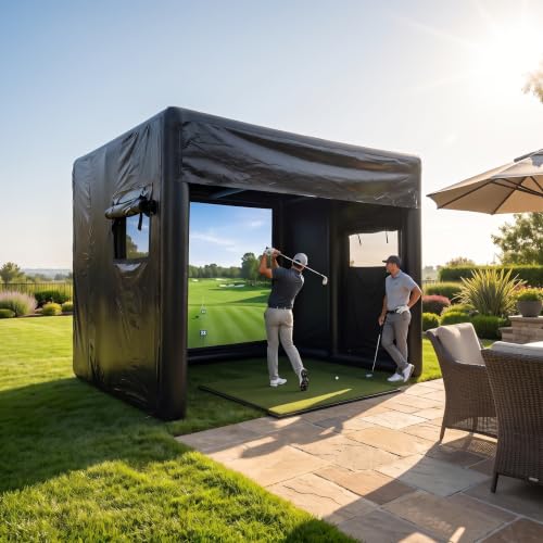 Portable Inflatable Golf Simulator Indoor Outdoor PVC Golf Simulator Tent