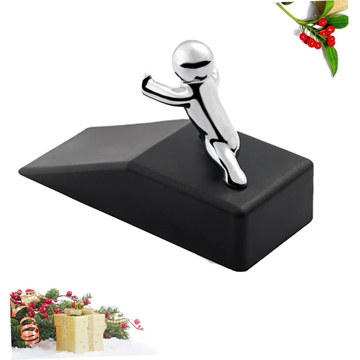 NUOBESTY 2 Piezas Tope De Puerta De Seguridad Tope De Puerta De Goma Antideslizante Cuña De Seguridad De Goma Para Puerta Cuña De Tope De Puerta Topes De Puerta Pesado Clip De Puerta
