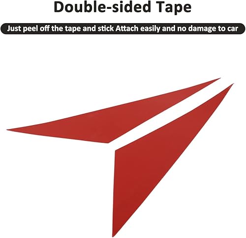 Miniatura 6 de Adhesivo decorativo de fibra de carbono para ventana de puerta delantera de automóvil con pilar triangular, para Chevrolet Corvette C6 2005-2013