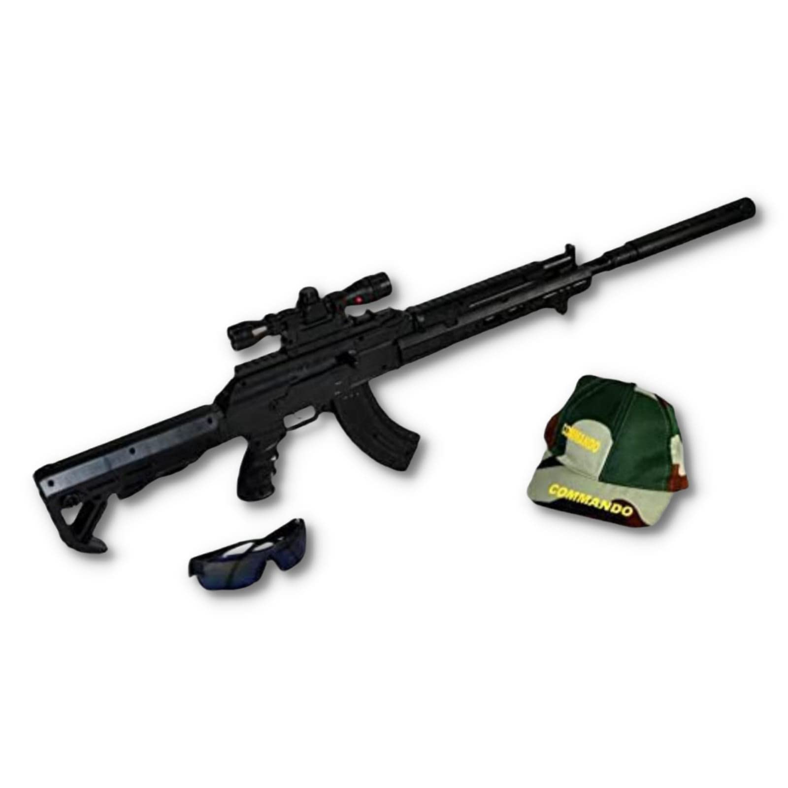 TILLU TIM TIM TOYS 90 CM Long 007 AK 47 Gun Toy with Googles Cap BB Bullets for Kids Boys Birthday Gift PUBG Gun Toy Mouser Gun Toy Sniper Gun Toy (B0B1VWN932) Amazon Price History, Amazon Price Tracker
