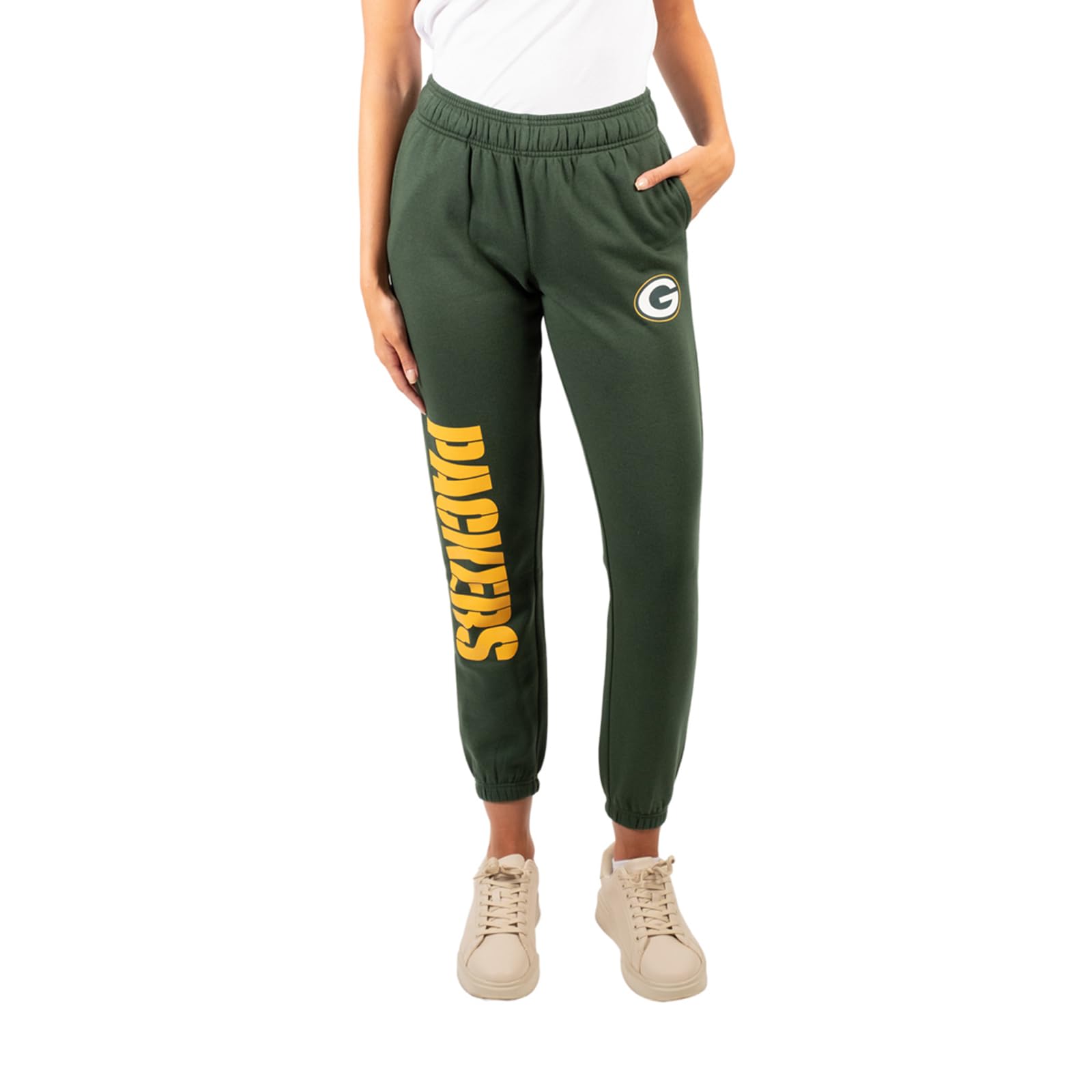 Ultra Game Women's NFL Official Super Soft Sweatpants Joggers Lounge Pants Pajamas