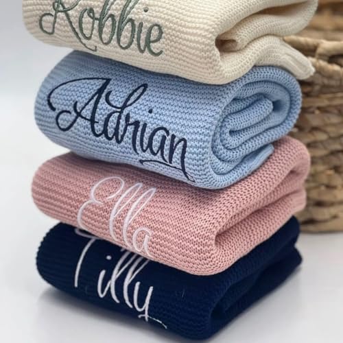 La Mejor Recopilación de Ropa de cama para capazos para comprar hoy. 47 DOYOUWE Manta De Bebe Personalizado con Su Nombre Bordado, Manta Colcha De Verano For Bebe Recien Nacido Personalizado Cochecito O Capazo, Manta Cuna Manta Envolvente For Bebé...