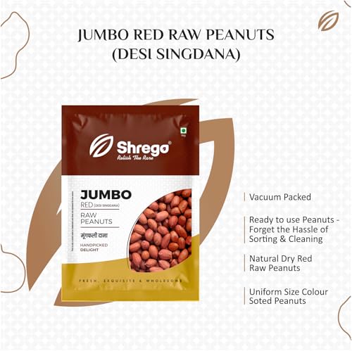 Image of Shrego Jumbo Raw Peanut, Desi Singdana 1500g (3x500g)