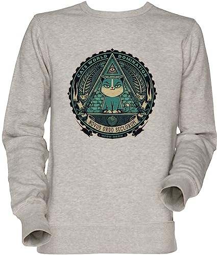 Sweatshirt Illumeownati V.1 gris, le jumper des passionnés de chats