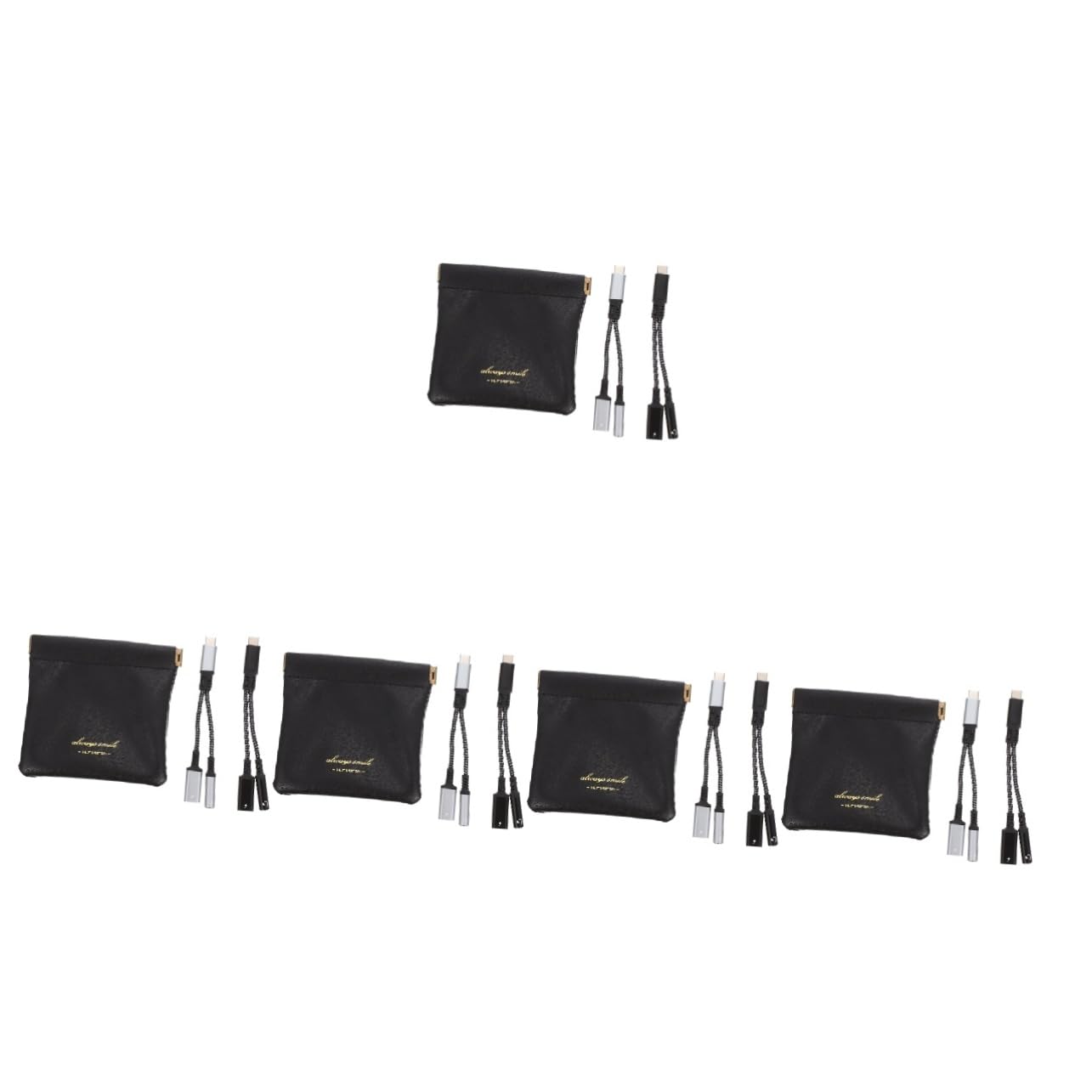Hemobllo 5piezas Adaptador USB c Jack Cargador Conector Aux De Audio Compatible Dispositivos USB c Ligero y Portátil Materiales Uso Simultáneo De Carga y Audio