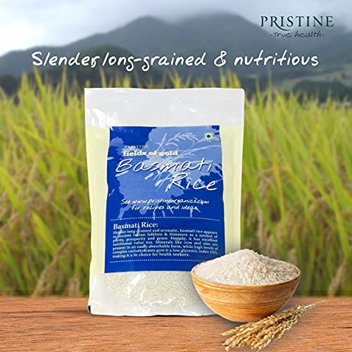 Image of PRISTINE Fields of Gold Basmati Rice, 1 kg (Pack of 5)