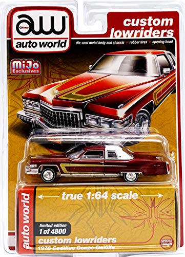 Modelos a escala 1:64 Cadillac Coupe DeVille 1976, pack x2 miniatura 2