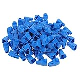 FELTECHELECTR イーサネットプラグカバー ネットワークプラグキャップ プラスチックネットワークブーツカバー RJ45保護スリーブ ケーブル延長用 コネクタ保護 100個セット 通信機器向け