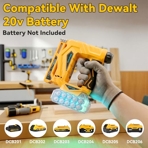 Cloueuse sans fil 18V compatible avec batterie Dewalt 20V pour projets de menuiserie