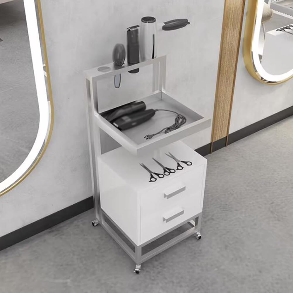 Generico Carrello per Parrucchiere, mobiletto portaoggetti per postazioni da Barbiere, postazione per Parrucchiere, Carrello per Salone di Bellezza, postazione per Salone di Bellezza per Parrucchiere