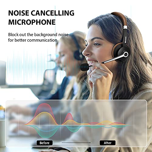 Arama Usb Headset With Microphone Noise Cancelling & In-Line Call Controls, Ultra Comfort 3.5Mm Wired Headset For Cell Phone, Computer Headset With Mute For Pc Laptop Skype Webinar Home Office #TOP3