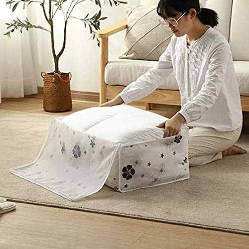 Exotic Mall Blanket Organizer Storage Bags With Zipper For Underbed Wardrobe Winter Cloth Blanket Saree Keeping Storing Bag Box Cover, Reusable Transparent (Multidesign/1 pcs/ 57 * 40 * 22 cm)-image-1