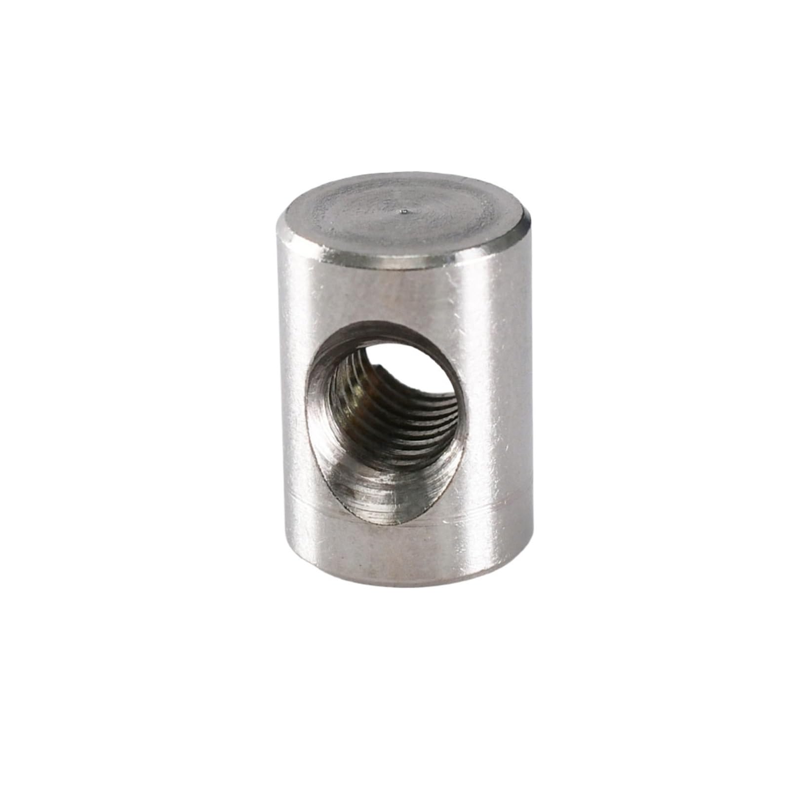 Noce di botte, Dado for inserto for martello for mobili incorporato M4 M5 M6 Barile cilindrico Filettatura metrica Lavorazione del legno Dadi di centraggio in acciaio inossidabile(M4x25 (10Pcs))