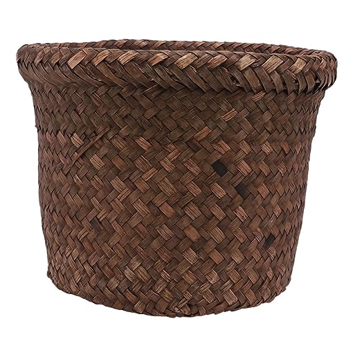 SOESFOUFU Woven Storage Basket Versatile Sundry Organizer Desktop Storage Solution