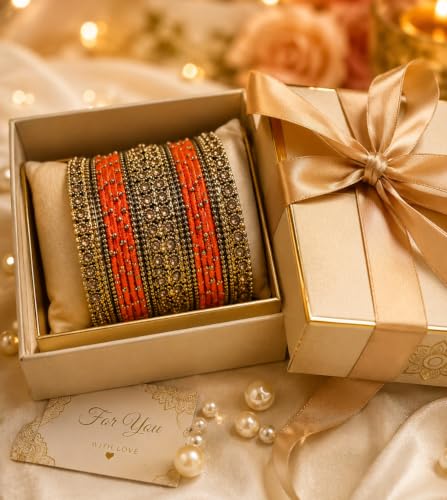 Image of NMII Get your traditions Valentine Gift for Girls & Women Silk Thread Bangle Set With Zircon For Womne & Girls
