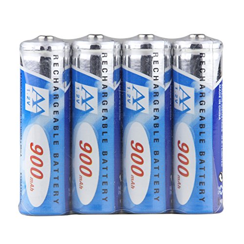 Kinsun 4-Pack Rechargeable Batteries 1.2V Ni-Cd Aa 900Mah For Outdoor Solar Garden Light Landscape Lights Path Lights #TOP1