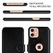 LUPA Legacy Compatible for iPhone 11 Wallet Case for Women and Men - Case with Card Holder - [Slim + Durable] - Faux Leather -Flip Cell Phone case- i Phone 11 Purse Cases - Folio Cover - Black