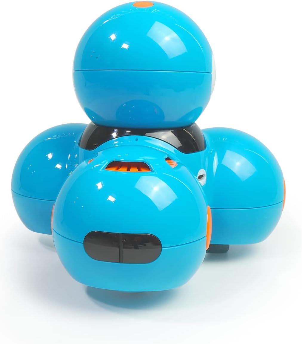 Dash Robot di Wonder Workshop in Inglese - Robot Giocattolo Interattivo per Imparare a Programmare Divertendosi Idee Regalo per Bambini, Blu