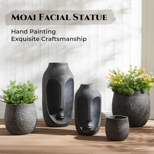 Large-Statue-Garden-Sculpture-Statues-28-20-inches-Modern-Art-Sculpture-Artificial-Stone-Figures-Set-of-2-Living-Room-Decor-Tall-Standing-Sculpture-for-Home-Porch-Backyard-Bronze Large Statue Garden Sculpture Statues 28 20 inches Modern Art Sculpture Artificial Stone Figures Set of 2 Living Room Decor Tall Standing Sculpture for Home Porch Backyard Bronze