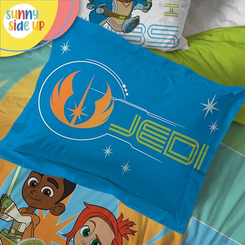 Image of Star Wars Young Jedi Adventures Twin Comforter Set - 5 Piece Kids Bedding Includes Comforter, Sheets & Pillow Cover - Super Soft Microfiber Bed Set
