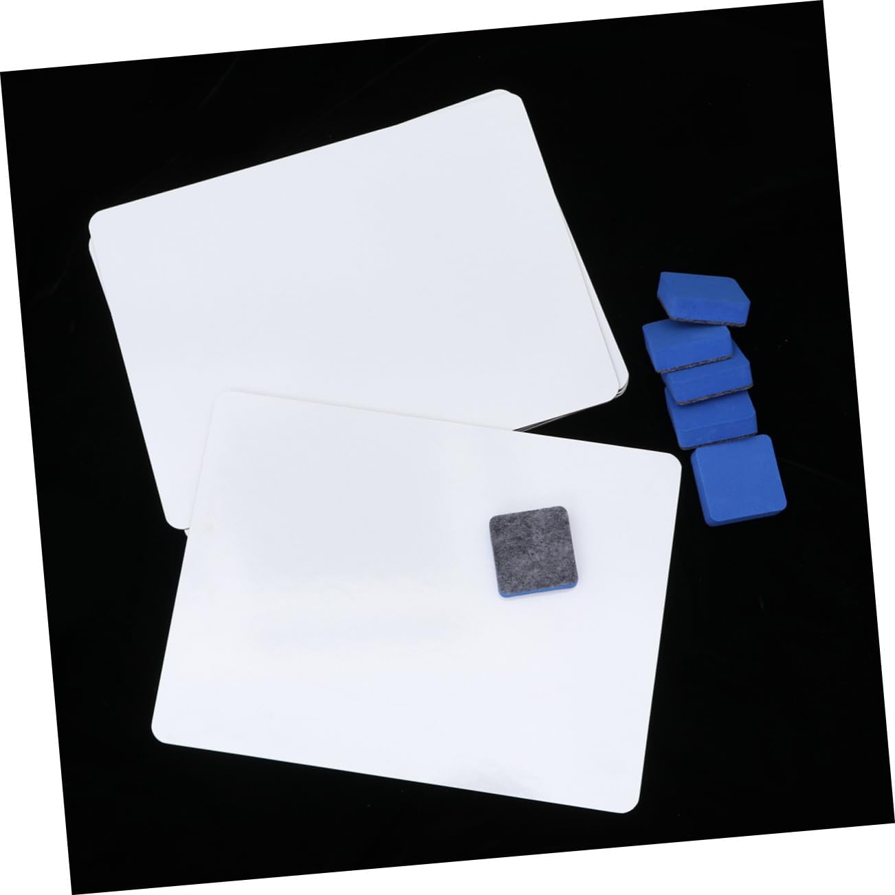 SHOWERORO 6pcs Mini Whiteboard Erasable Boards Desk Calendar Message Board Portable for Office School Boys and Girls