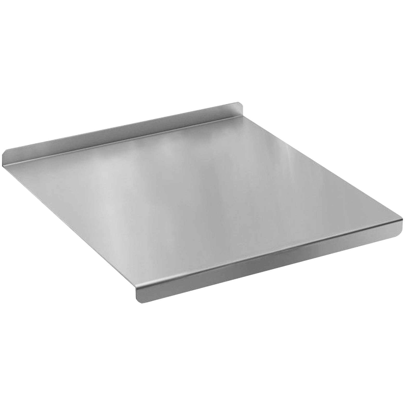 Hperu 12x16 Inch Counter Edge Chopping Board Dough Board Non Slip Counter Cutting with Lip Stainless Steel Chopping Worktop Protector for Meat Vegetables Bread Cutting