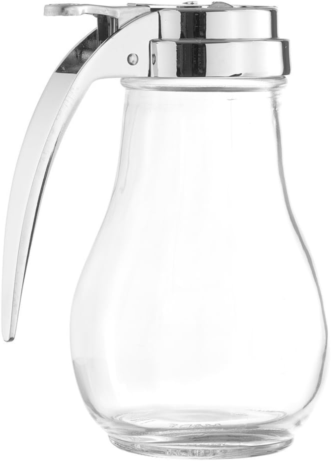 Tezzorio 14Ounce Glass Syrup Dispenser, Retro Style Bulb