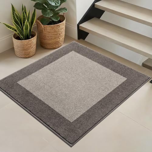 Image of Washable Area Rug 36 inch x 36 inch, Non Slip Kitchen Rug for Floor, Absorbent Entrance Rug for Dining Room, Bedroom, Living Room (Roll Packing)