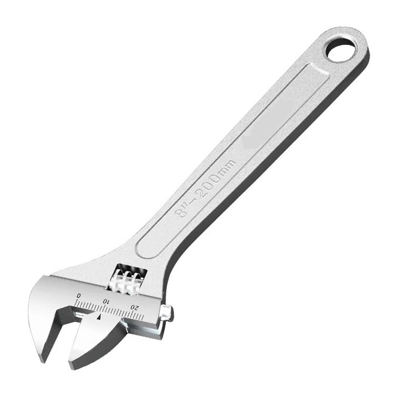 Klucz nastawny, Duży otwór, długi uchwyt, uniwersalny klucz, stal węglowa, narzędzia do ręcznej naprawy w warsztacie mechanicznym(12-inch)