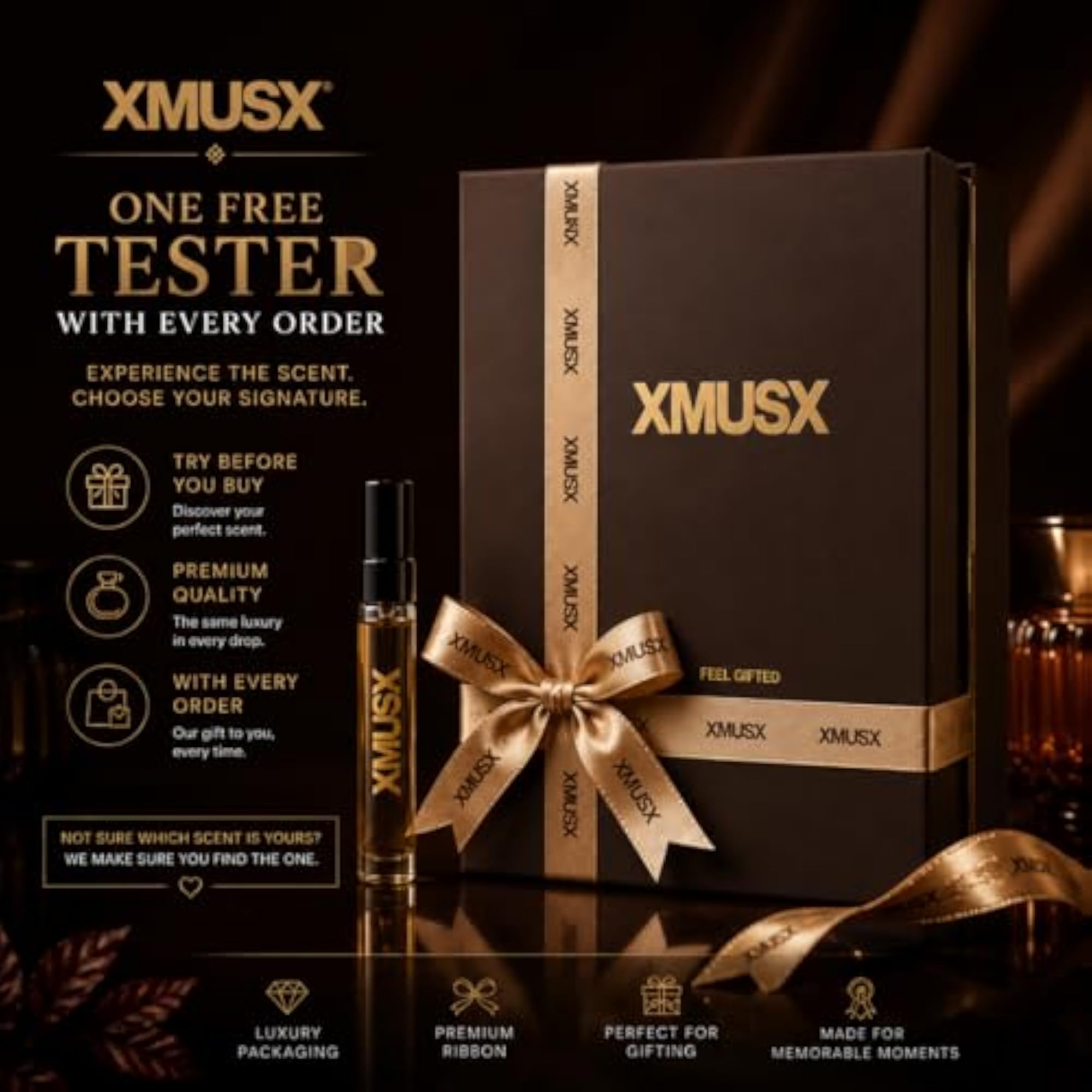 X OUD Luxury Parfum for Men, 50 ml, Spicy & Warm
