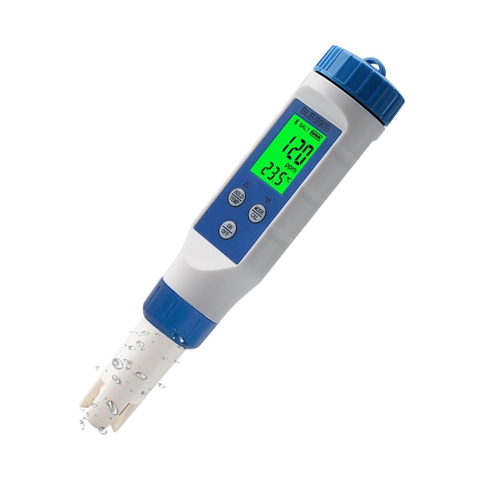 Compteur salinité eau mer Bluetooth pour piscine et aquarium