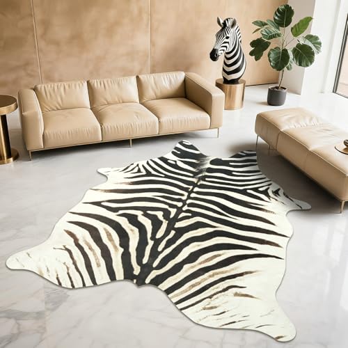 BENRON Zebra Rug, Black and White Rugs for Living Room