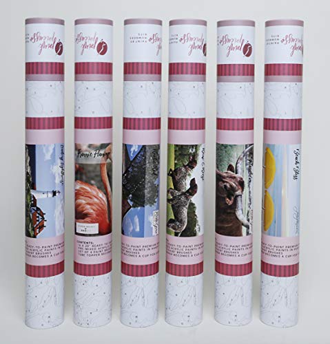 Pink Picasso Kits – Malen nach Zahlen Kits für Erwachsene, 40,6 x 50,8 cm (Rustic Red) – Bild 5