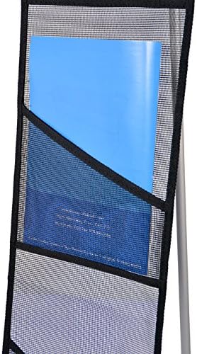 Signworld 4 Pocket Roll Up Literature Rack Display Mesh Fabric