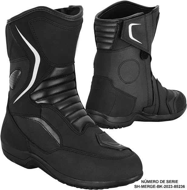 Zapatos de moto para hombre calzado de calle reforzado protección contra impactos suela antideslizante