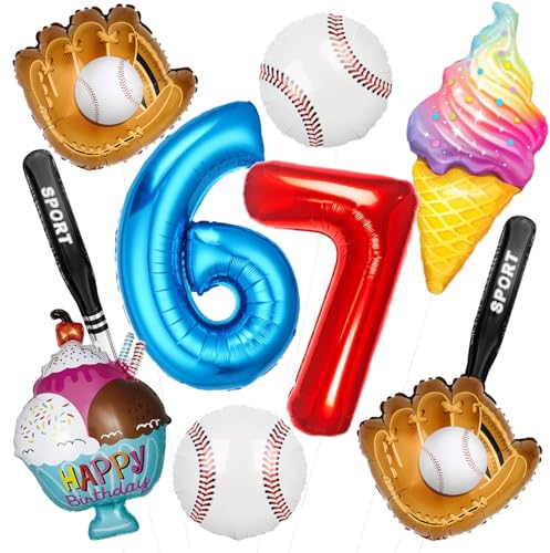 Décorations d'anniversaire pour 6, 7, 10 ans | Lot de ballons de fête thématiques