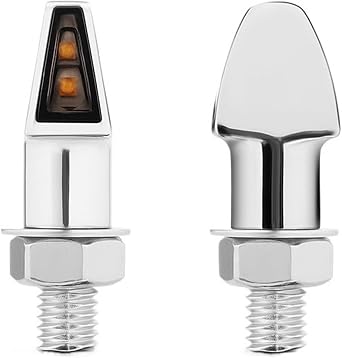 Moto Indicators Motorcycle 12V Side Marker Mini Light LED Direction Turn Lamp Amber Waterproof Universal for Dirt Motorbike Cruiser Cafe Racer