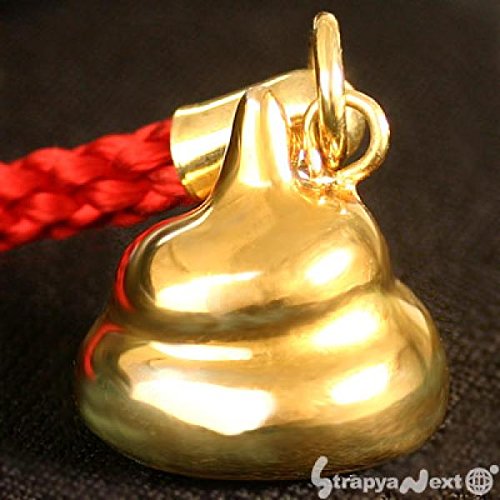 うんが付く！ 開運 金運 金のうんこ 根付 携帯 ストラップ