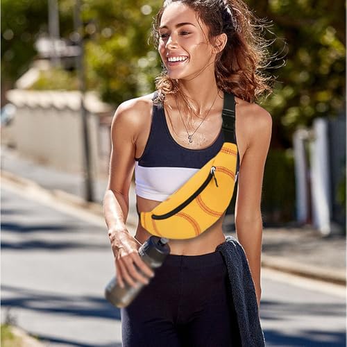 Nylon Baseball Pattern Sports Waist Bag Multifunctional Chest Bag Women's Single Shoulder Messenger Bag Suitable for Sports3