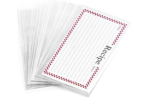 Clear 3x5 Index Card Sleeves | 100 Pack Recipe Card Holder 3 x 5 Protector