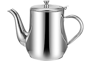 32oz Stainless Steel Long Spout Oil Saver with Strainer