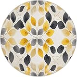 Facilité d’entretien pour une durabilité optimale : Facile à entretenir, ce tapis rond se nettoie régulièrement à l’aspirateur. Il est également lavable en machine à froid avec un détergent doux, ce qui préserve la douceur du tissu et l’éclat des couleurs. Cet entretien simplifié garantit une durabilité optimale au quotidien