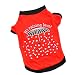 Urparcel Pet Puppy Small Dogs Clothes Cotton Coats T-shirt Apparel Red XX-Small