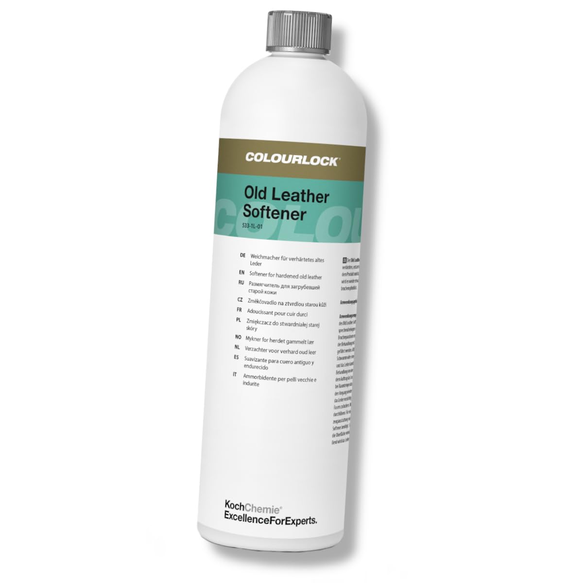 COLOURLOCK Old Leather Softener - Lederöl Weichmacher für Altleder, Macht Leder geschmeidiger und reduziert Bruchgefahr, Speziell für altes, verhärtetes Leder entwickelt 1L