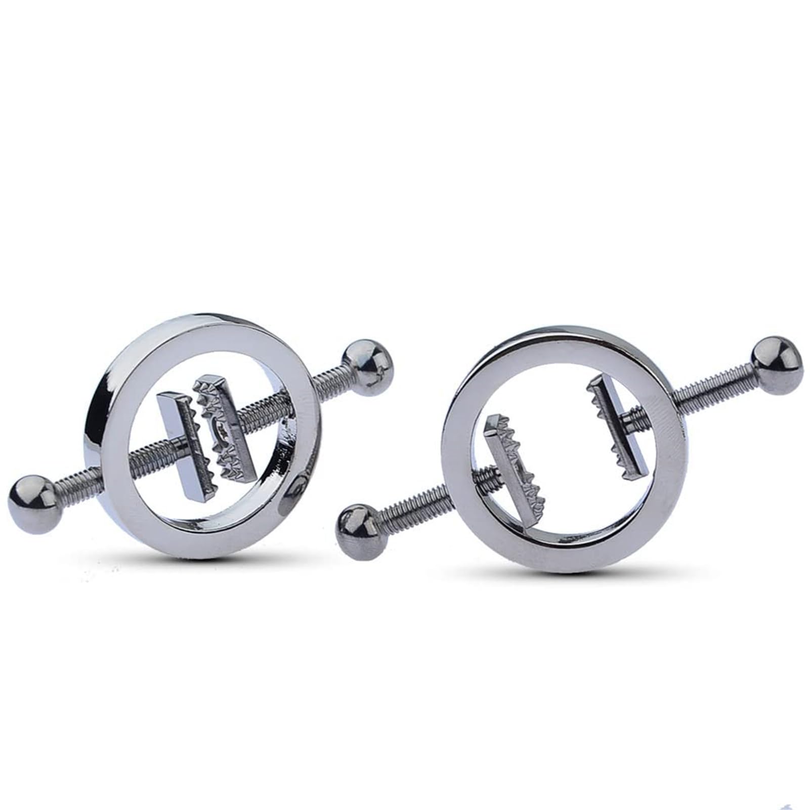 2pieza， falso pezón Piercing anillos de acero inoxidable pezón escudo