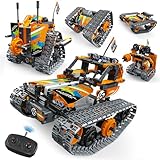 Opmind 5 in 1 STEM Remote Control Building Kit, 392Pcs Blocks Erector Projects Set Toys for Kids Age 8-12, Build a Tank/Robot/AVT DIY Science Educate 6 7 9 10 11 Years Old for Boys & Girls Gift Ideas