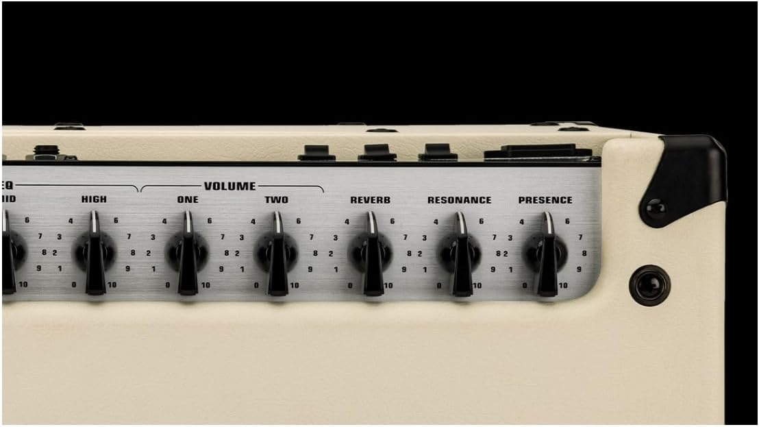 Close-up of EVH 5150 Iconic Series front panel controls, right side