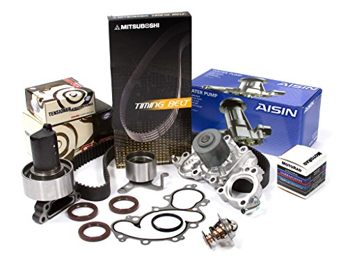 Evergreen TBK154MWPACT Compatible With 88-92 Toyota 4Runner Pickup 3.0 SOHC 3VZE Timing Belt Kit Thermostat Water Pump